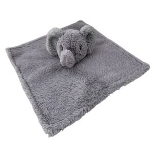 Parents Choice Grey Elephant Security‎ Blanket Lovey Polka Dot Satin